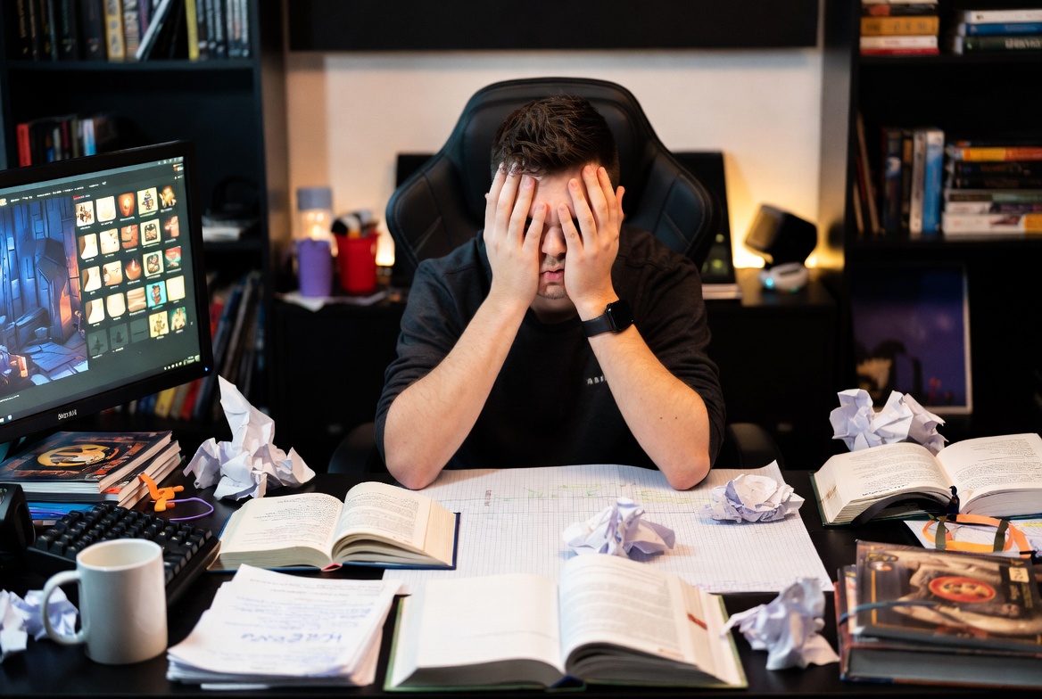 A frustrated game master behind the screen